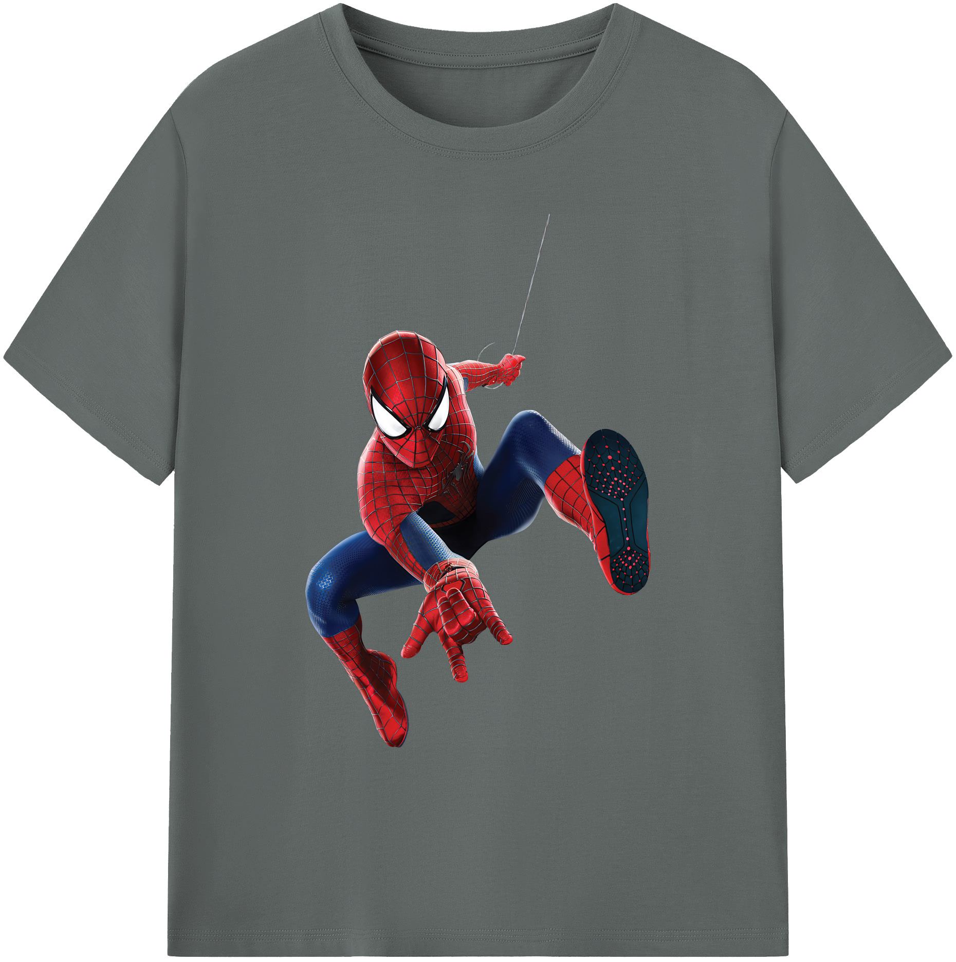 （画像用） Spider Man スパイダーマン 綿100％ メンズ半袖Tシャツ｜肌触りやわらか＆通気性